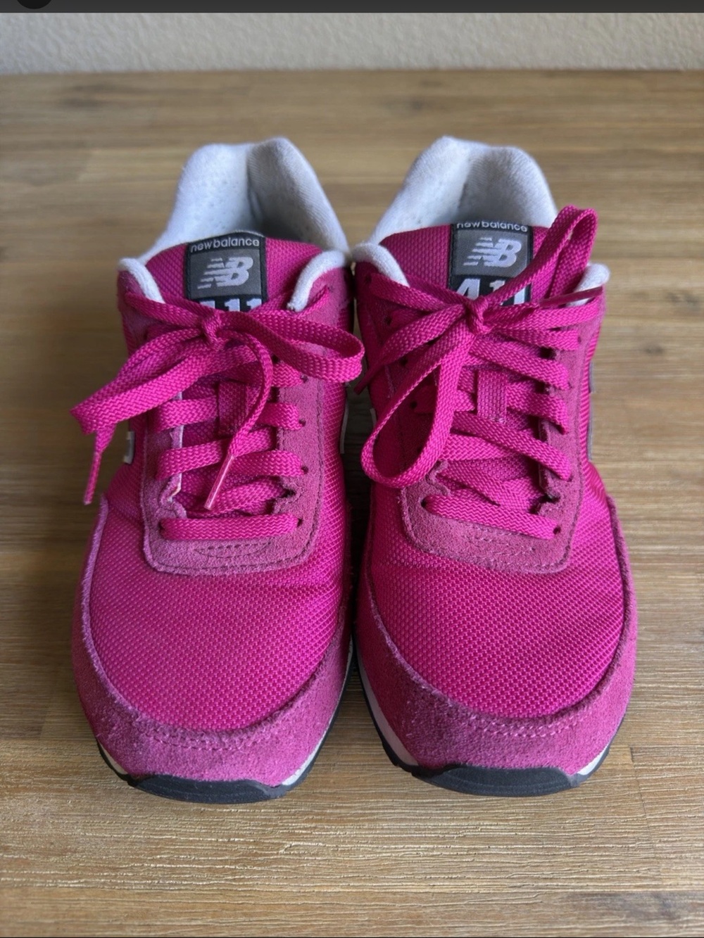 New Balance 411 Running Walking Tennis Shoes Women’s Size 9 Pink White Gray - Picture 7 of 12